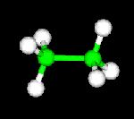 ethane ball and stick model