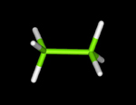 stick model of ethane